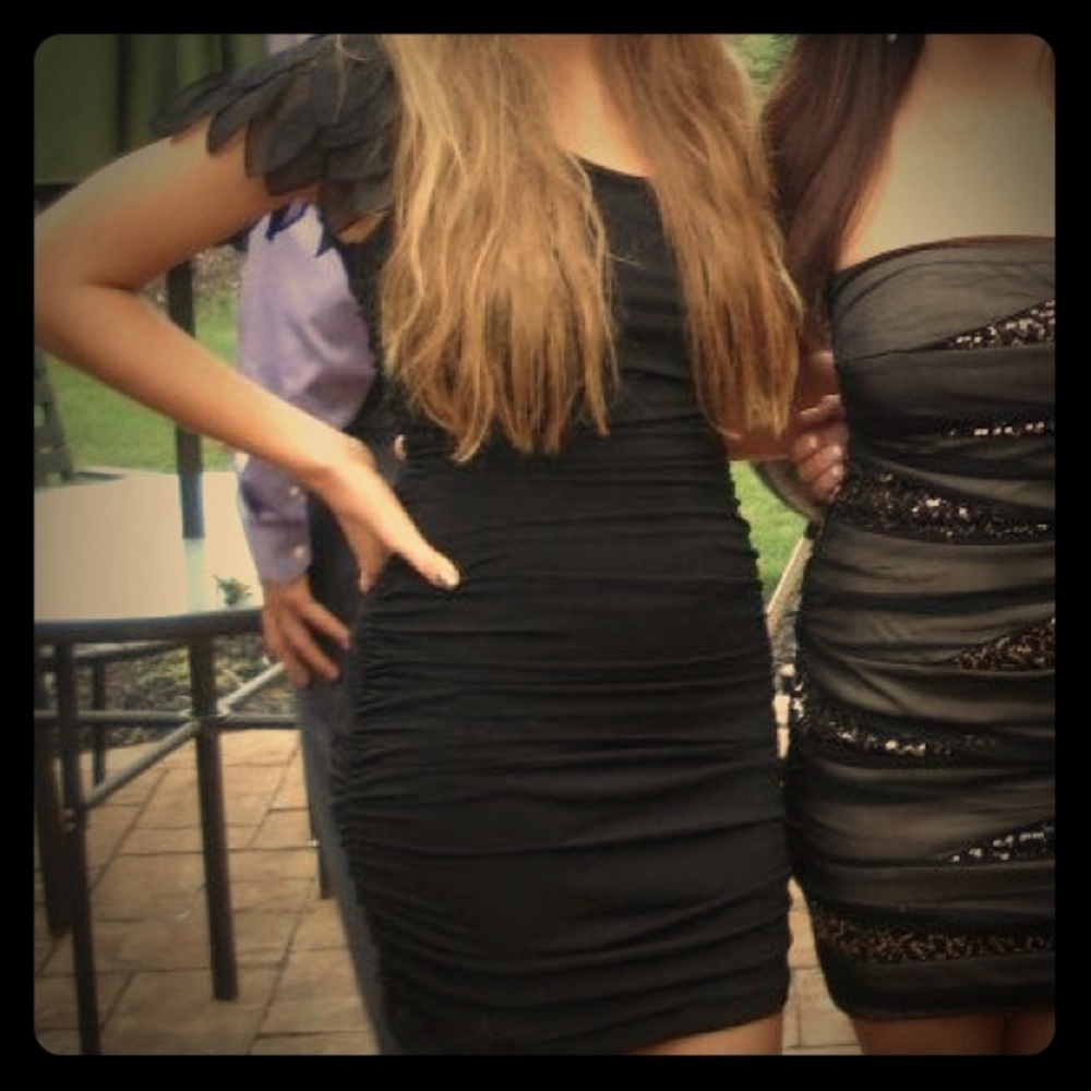 Black Bodycon Cocktail Dress